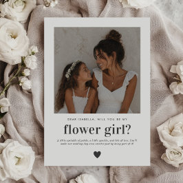 Kommer Du Att Vara Min Blomsterflicka Foto Förslag Inbjudningar
