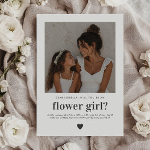Kommer Du Att Vara Min Blomsterflicka Foto Förslag Inbjudningar