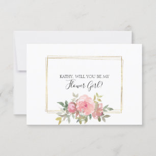 Kommer Du Att Vara Min Blomsterflicka Lummig Rosen