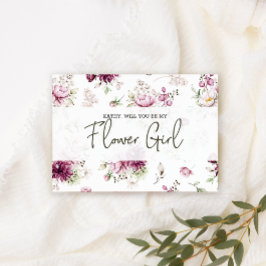 Kommer Du Att Vara Min Blomsterflicka Peonies Rosa