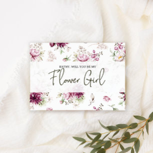 Kommer Du Att Vara Min Blomsterflicka Peonies Rosa