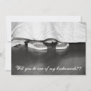 Kommer du att vara min Bridesmaid? Bridesmaikoskor Inbjudningar