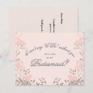 Kommer du att vara min Bridesmaid? Bristfälligt Inbjudningar