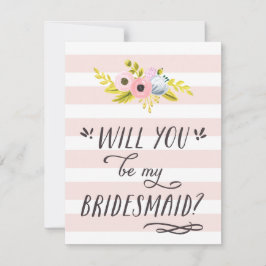KOMMER DU ATT VARA MIN BRIDESMAID? INBJUDNINGAR