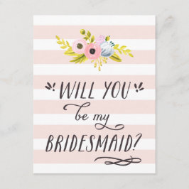 KOMMER DU ATT VARA MIN BRIDESMAID? INBJUDNINGAR