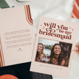 Kommer du att vara min Bridesmaid/Maid of honor Fr Anteckningskort