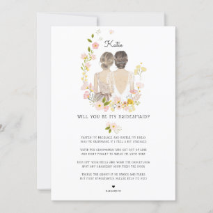 Kommer du att vara min Bridesmaid/Maid of honor Fr Inbjudningar