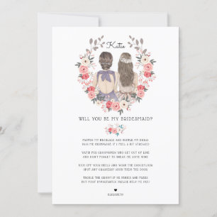 Kommer du att vara min Bridesmaid/Maid of honor Fr Inbjudningar