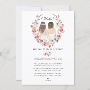 Kommer du att vara min Bridesmaid/Maid of honor Fr Inbjudningar