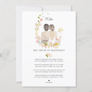 Kommer du att vara min Bridesmaid/Maid of honor Fr Inbjudningar
