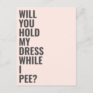Kommer du att vara min bridesmaid medan jag gör de inbjudan vykort