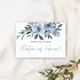 Kommer Du Att Vara Min Brudtjänare Dammtblå Blommo