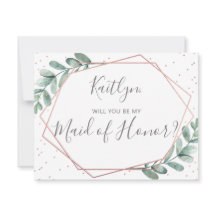 Kommer Du Att Vara Min Brudtjänare Eukalyptus Geom