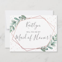 Kommer Du Att Vara Min Brudtjänare Eukalyptus Geom