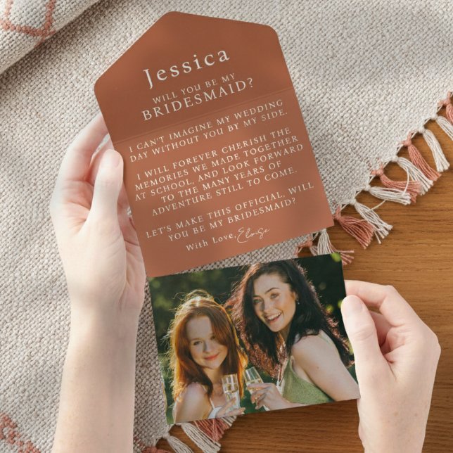 Kommer Du Att Vara Min Brudtjänst Föreslogsbrev Fo (Pop the question to your bridal party with this Will You Be My Bridesmaid Proposal Letter!)