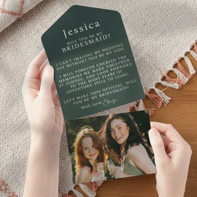 Kommer Du Att Vara Min Brudtjänst Förfrågan Brev F (Pop the question to your bridal party with this Will You Be My Bridesmaid Proposal Letter!)