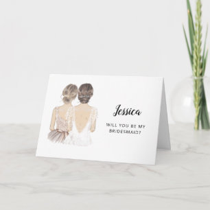 Kommer Du Att Vara Min Brudtjänst Förslags Kort