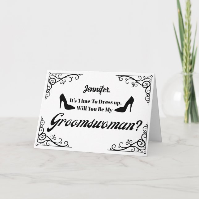 Kommer du att vara min chic på retro-frieri? inbjudan (Framsida)