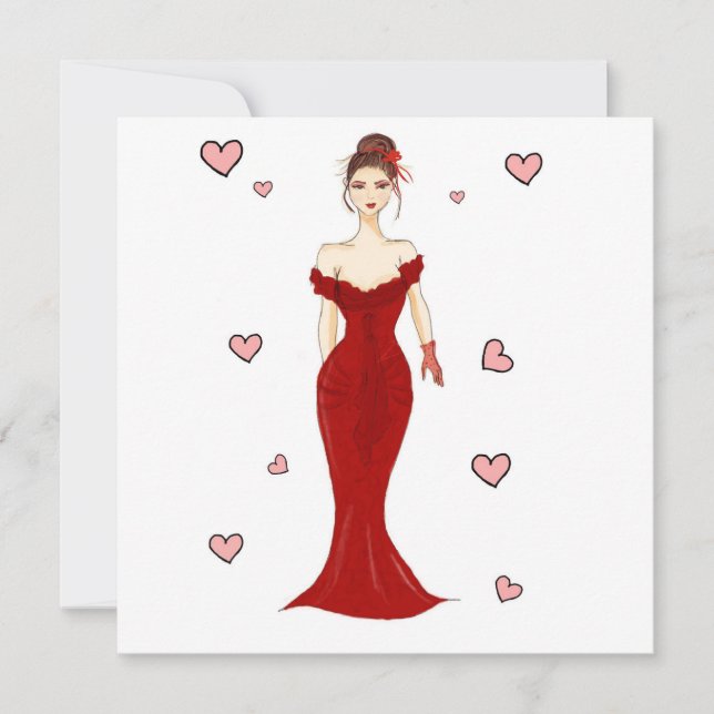 Kommer du att vara min gf, illustration? kort (Framsida)