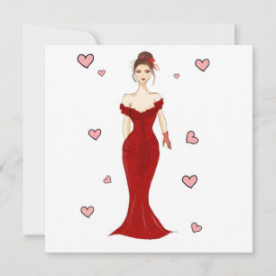 Kommer du att vara min gf, illustration? kort