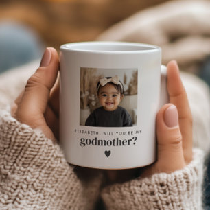 Kommer du att vara min Godmor Photo Frieri? Kaffemugg