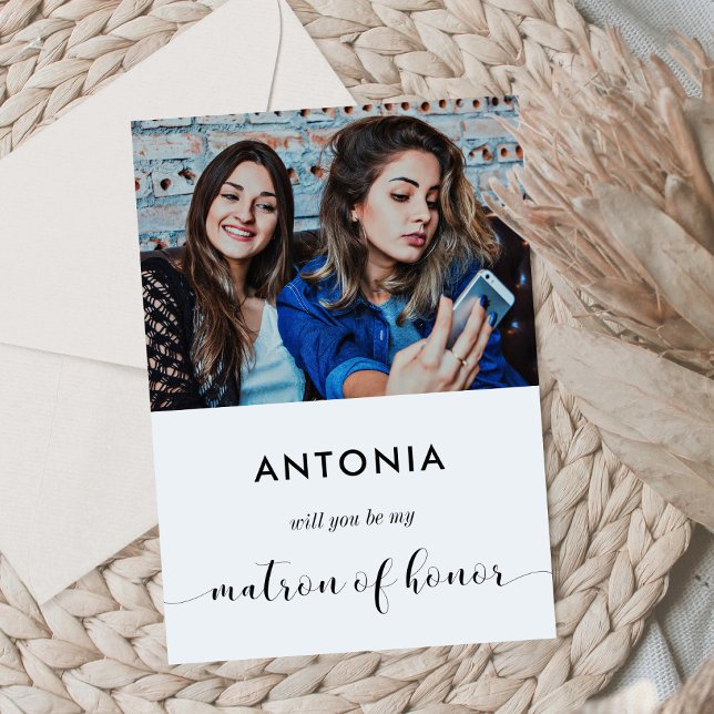 Kommer du att vara min hedersmätare frieri fotokor inbjudningar (Skapare uppladdad)