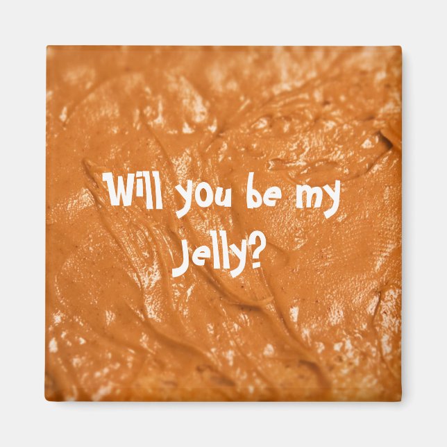 Kommer du att vara min Jelly? Magnet (Framsidan)