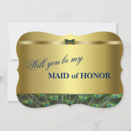 Kommer du att vara min Maid of honor? Anpassningsb Inbjudningar