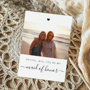 Kommer du att vara min Maid of honor Brudens sida Kort