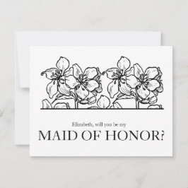 Kommer du att vara min Maid of honor-Chic-Vintage? Inbjudningar