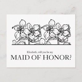 Kommer du att vara min Maid of honor-Chic-Vintage? Inbjudningar