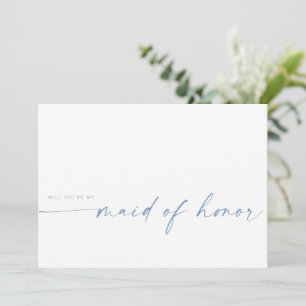 Kommer du att vara min Maid of honor?   Dusty Blue