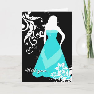 Kommer du att vara min maid of honor? : elegant si inbjudan