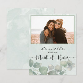 Kommer du att vara min Maid of honor-eukalyptus