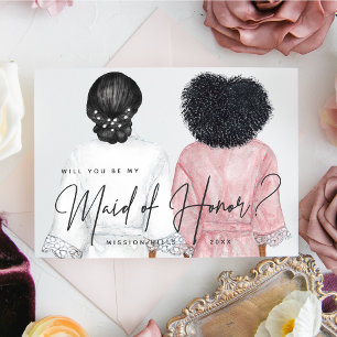 Kommer du att vara min Maid of honor? Flickor i Ro Inbjudningar