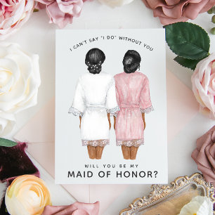 Kommer du att vara min Maid of honor? Flickor i Ro Inbjudningar