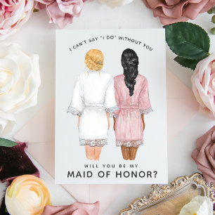 Kommer du att vara min Maid of honor? Flickor i Ro Inbjudningar