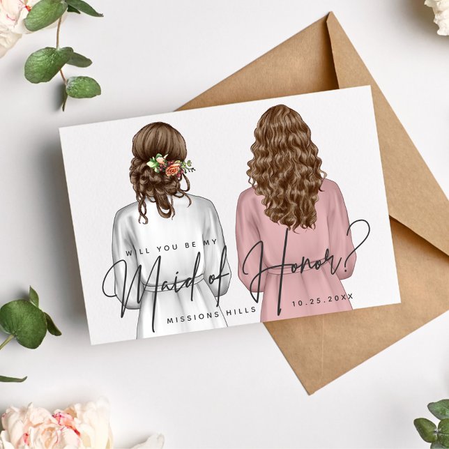 Kommer du att vara min Maid of honor? Flickor i Ro Inbjudningar (Skapare uppladdad)