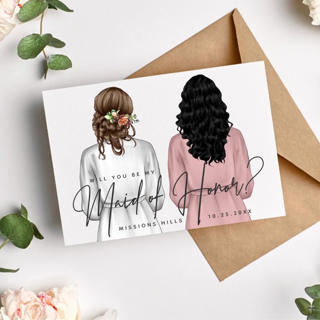 Kommer du att vara min Maid of honor? Flickor i Ro Inbjudningar (Skapare uppladdad)
