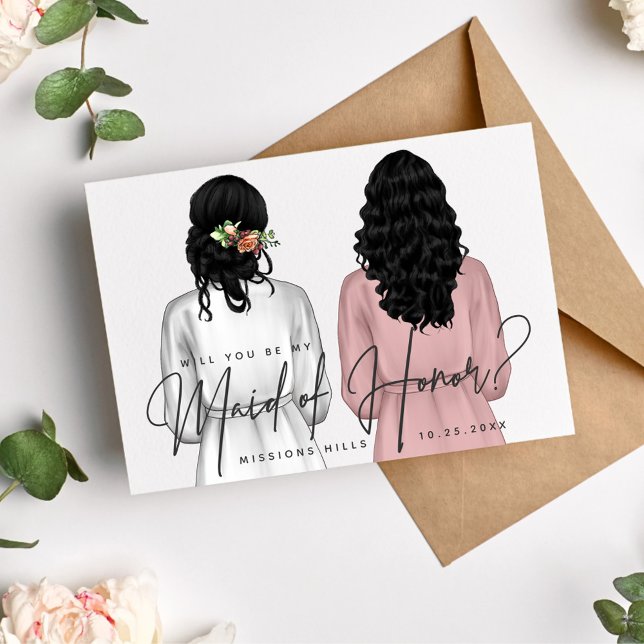 Kommer du att vara min Maid of honor? Flickor i Ro Inbjudningar (Skapare uppladdad)