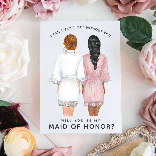 Kommer du att vara min Maid of honor? Flickor i Ro Inbjudningar (Skapare uppladdad)