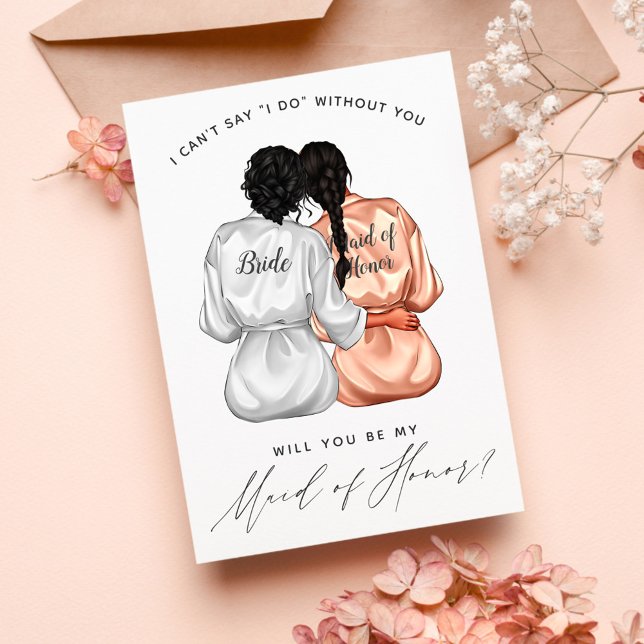 Kommer du att vara min Maid of honor? Flickor i Si Inbjudningar (Skapare uppladdad)