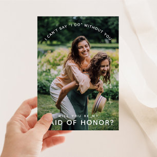 Kommer du att vara min Maid of honor? Foto Inbjudningar