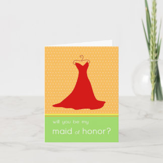 Kommer du att vara min Maid of honor? Inbjudan