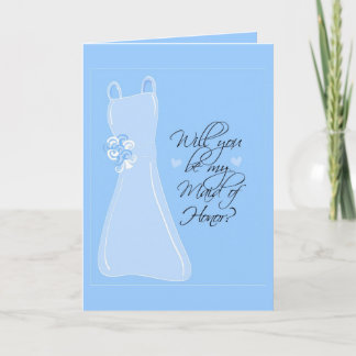"Kommer du att vara min Maid of honor?" Inbjudan
