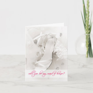 Kommer du att vara min Maid of honor? Inbjudan