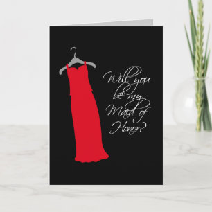 "Kommer du att vara min Maid of honor?" Inbjudan