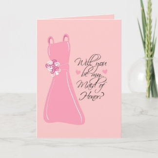 "Kommer du att vara min Maid of honor?" Inbjudan