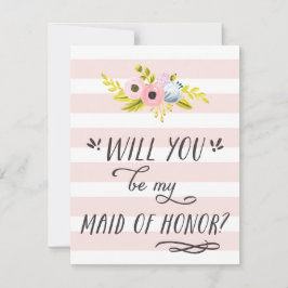 KOMMER DU ATT VARA MIN MAID OF HONOR? INBJUDNINGAR
