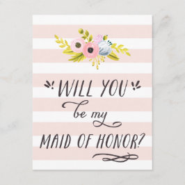 KOMMER DU ATT VARA MIN MAID OF HONOR? INBJUDNINGAR